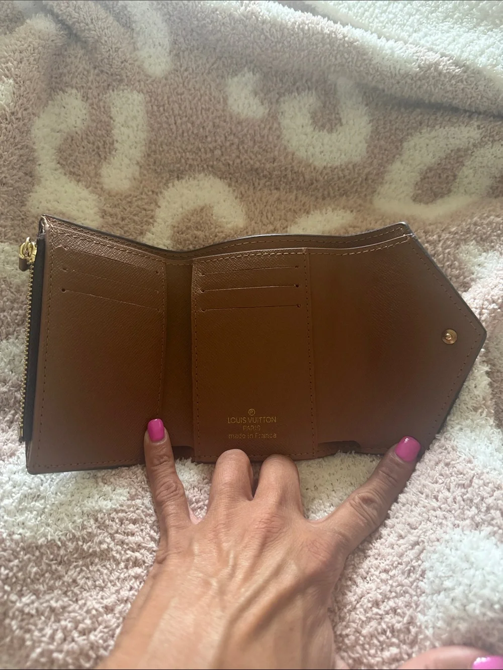 Louis Vuitton Monogram Envelope Wallet in Brown and Tan